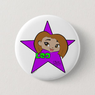 Macaron Rond 5 Cm Bouton de Lion