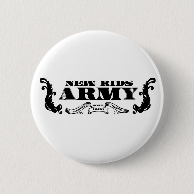 Macaron Rond 5 Cm Bouton de logo d'armée de NK (Devant)