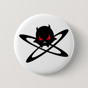 Macaron Rond 5 Cm Bouton de logo de crâne d'Antidivision