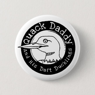 Macaron Rond 5 Cm Bouton de logo de dingue de papa de charlatan