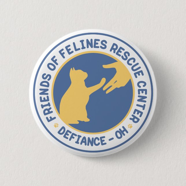 Macaron Rond 5 Cm Bouton de logo de FFRC (Devant)