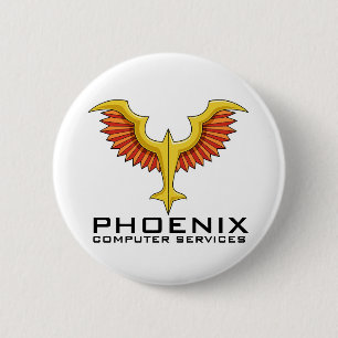 Macaron Rond 5 Cm Bouton de logo de PHOENIX