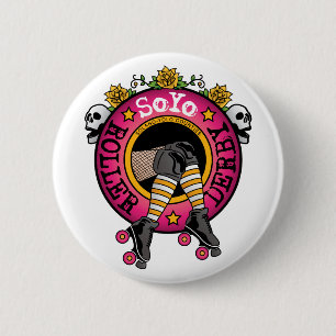 Macaron Rond 5 Cm Bouton de logo de Soyo