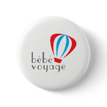 Bouton de logo de voyage de Bebe