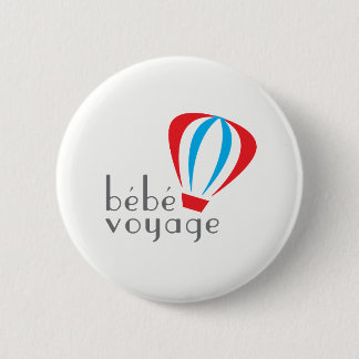 Macaron Rond 5 Cm Bouton de logo de voyage de Bebe