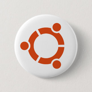 Macaron Rond 5 Cm Bouton de logo d'Ubuntu
