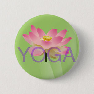 Macaron Rond 5 Cm bouton de lotus de yoga