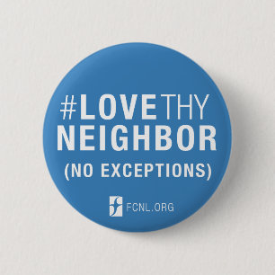 Macaron Rond 5 Cm Bouton de #LoveThyNeighbor