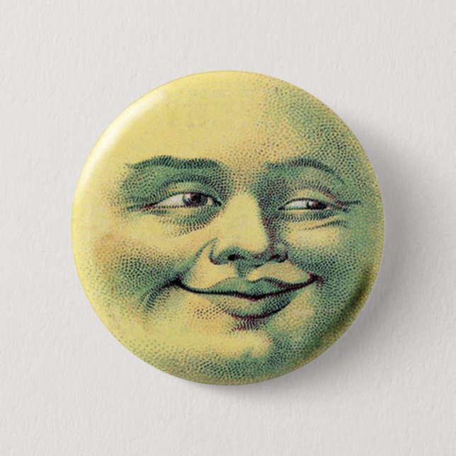 Macaron Rond 5 Cm Bouton de lune (Devant)