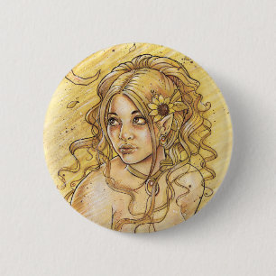 Macaron Rond 5 Cm Bouton de lune d'été