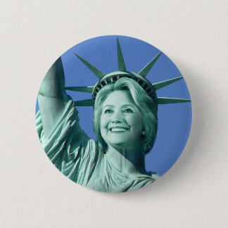 Macaron Rond 5 Cm Bouton de Madame Liberty Hillary Clinton