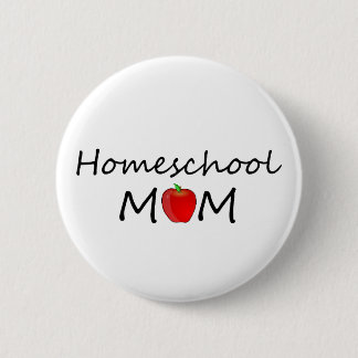 Macaron Rond 5 Cm Bouton de maman de Homeschool