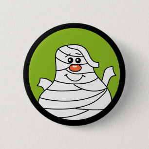 Macaron Rond 5 Cm Bouton de maman d'Halloween