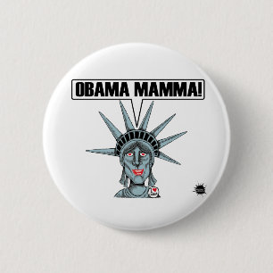 Macaron Rond 5 Cm Bouton de maman d'Obama