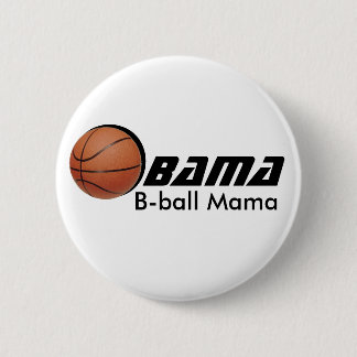 Macaron Rond 5 Cm Bouton de maman d'Obama Bball