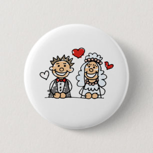 Macaron Rond 5 Cm Bouton de mariage