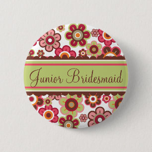 Macaron Rond 5 Cm Bouton de mariage de demoiselle d'honneur de