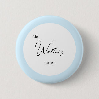 Macaron Rond 5 Cm Bouton de mariage minimaliste