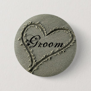 Macaron Rond 5 Cm Bouton de marié