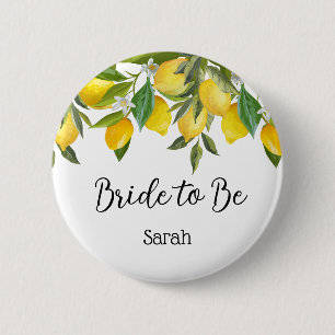 Macaron Rond 5 Cm Bouton de mariée de citron à être - Boutons de cit