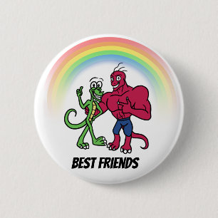 Macaron Rond 5 Cm Bouton de meilleurs amis
