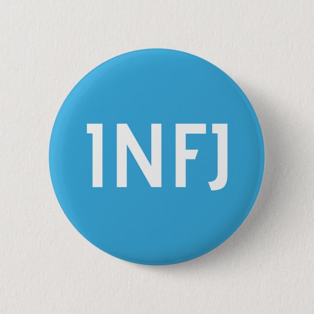 Macaron Rond 5 Cm Bouton de membre de l'équipe d'INFJ (Devant)