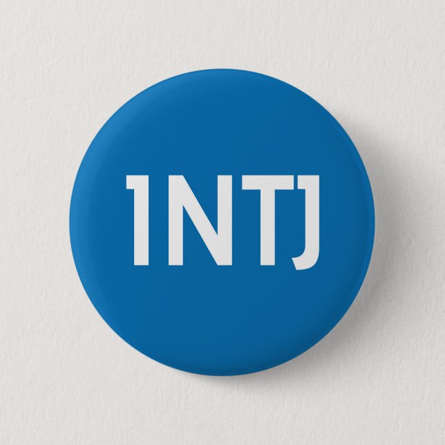 Macaron Rond 5 Cm Bouton de membre de l'équipe d'INTJ (Devant)