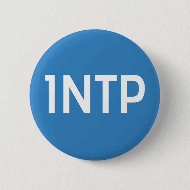 Macaron Rond 5 Cm Bouton de membre de l'équipe d'INTP (Devant)