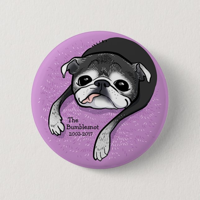 Macaron Rond 5 Cm Bouton de mémorial de Bumblesnot (Devant)