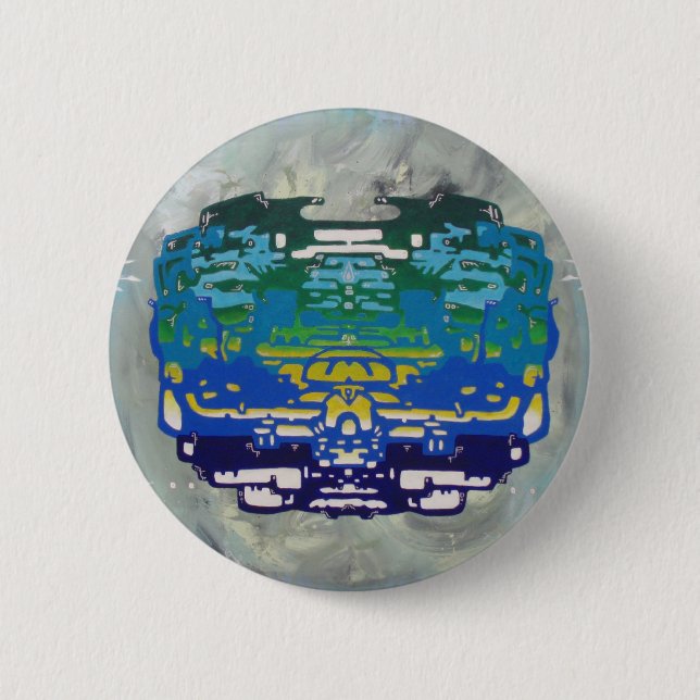 Macaron Rond 5 Cm bouton de métaphase (Devant)