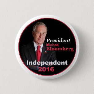 Macaron Rond 5 Cm Bouton de Michael Bloomberg 2016