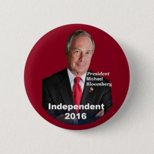 Macaron Rond 5 Cm Bouton de Michael Bloomberg 2016