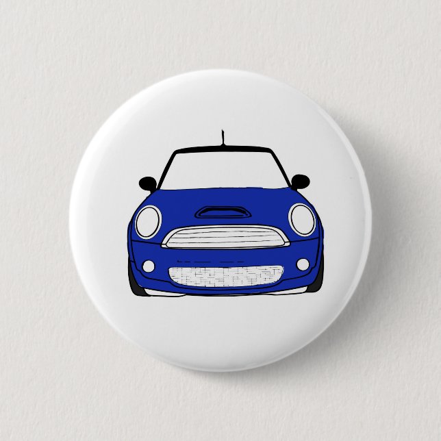Macaron Rond 5 Cm Bouton de Mini Cooper (Devant)