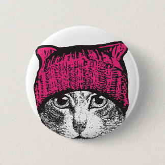 Macaron Rond 5 Cm Bouton de minou de Pussyhat - séjour Pussyhat
