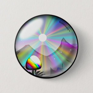 Macaron Rond 5 Cm Bouton de montagne de champignon