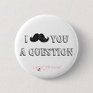 Macaron Rond 5 Cm bouton de moustache