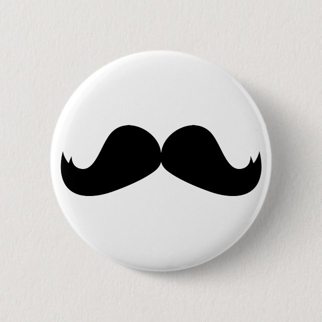 Macaron Rond 5 Cm Bouton de moustache (Devant)