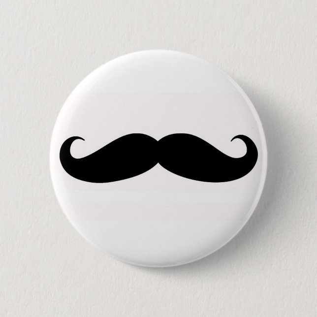 Macaron Rond 5 Cm Bouton de moustache (Devant)