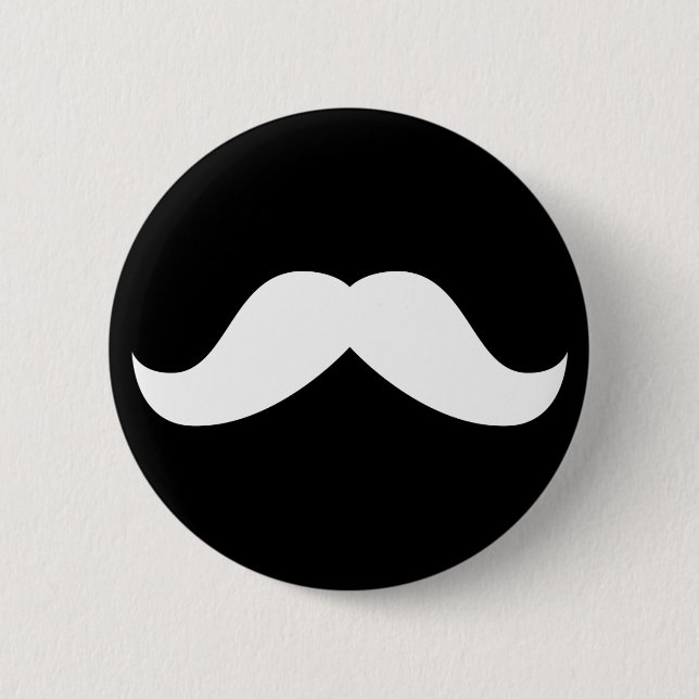 Macaron Rond 5 Cm Bouton de moustache (Devant)