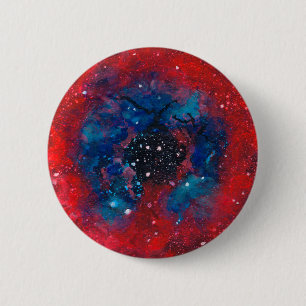 Macaron Rond 5 Cm Bouton de nébuleuse de rosette