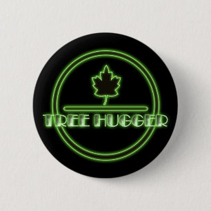 Macaron Rond 5 Cm Bouton de néon de Hugger d'arbre