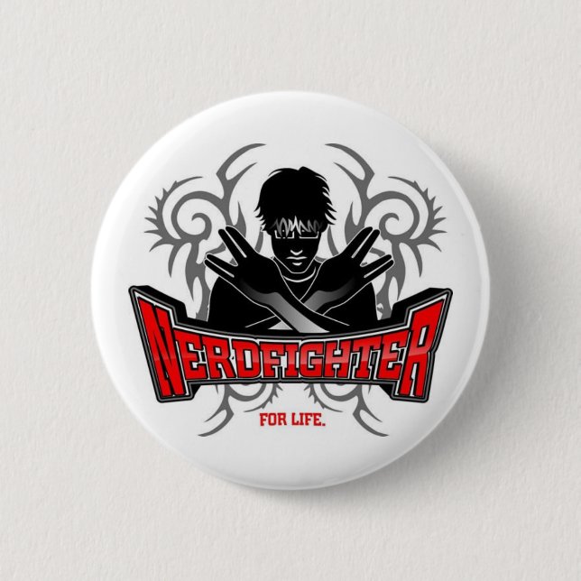 Macaron Rond 5 Cm Bouton de Nerdfighter - DFTBA (Devant)