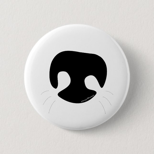 Macaron Rond 5 Cm Bouton de nez de chien (Devant)