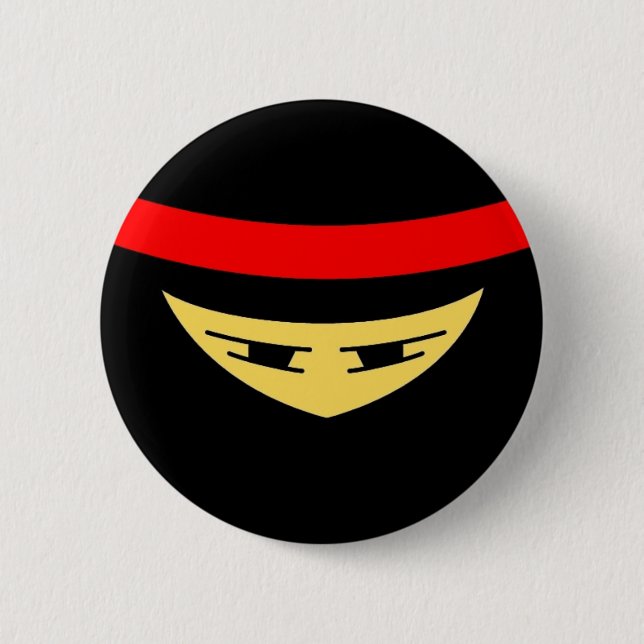 Macaron Rond 5 Cm Bouton de Ninja (Devant)