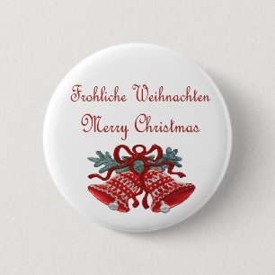 Macaron Rond 5 Cm Bouton de Noël de l'Allemagne