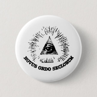 Macaron Rond 5 Cm Bouton de Novus Ordo Seclorum