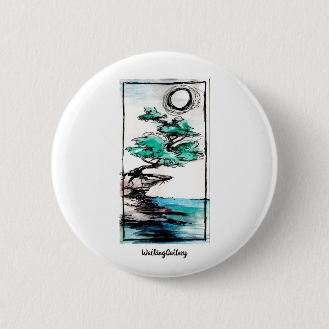 Macaron Rond 5 Cm Bouton de nuit (Devant)