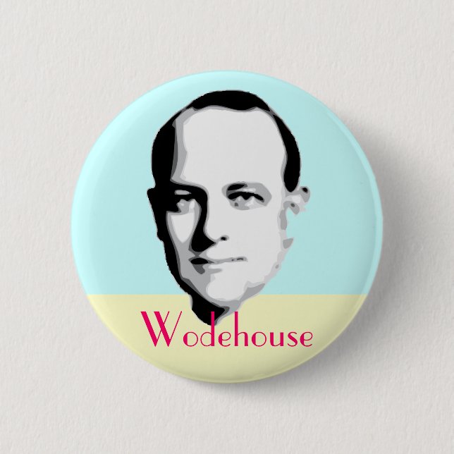 Macaron Rond 5 Cm Bouton de P.G. Wodehouse (Devant)