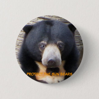 Macaron Rond 5 Cm Bouton de Pagi d'ours de Sun