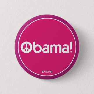 Macaron Rond 5 Cm Bouton de paix d'Obama